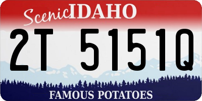 ID license plate 2T5151Q