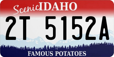 ID license plate 2T5152A