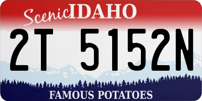 ID license plate 2T5152N
