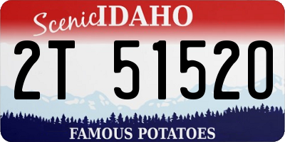 ID license plate 2T5152O