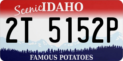 ID license plate 2T5152P