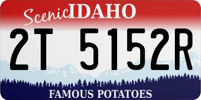 ID license plate 2T5152R