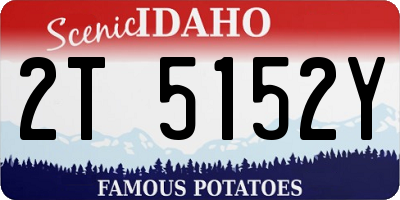 ID license plate 2T5152Y