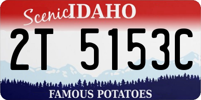 ID license plate 2T5153C