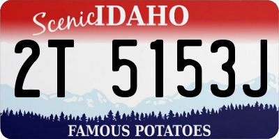 ID license plate 2T5153J