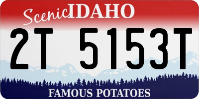 ID license plate 2T5153T