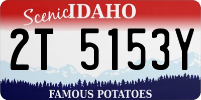 ID license plate 2T5153Y