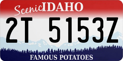 ID license plate 2T5153Z