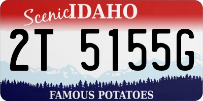 ID license plate 2T5155G