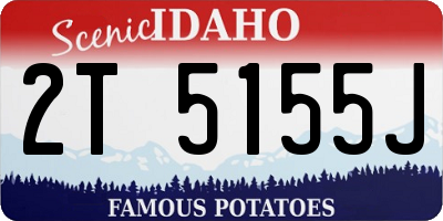 ID license plate 2T5155J