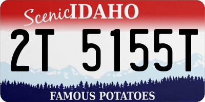 ID license plate 2T5155T