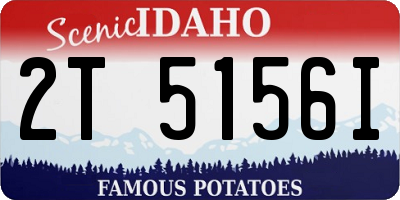 ID license plate 2T5156I