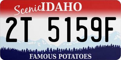 ID license plate 2T5159F