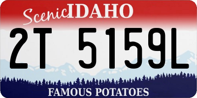 ID license plate 2T5159L