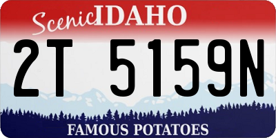 ID license plate 2T5159N