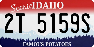 ID license plate 2T5159S