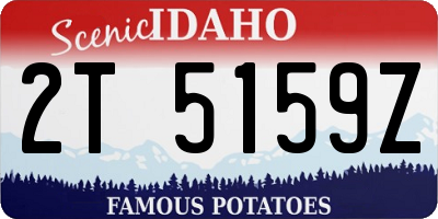 ID license plate 2T5159Z