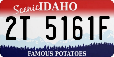 ID license plate 2T5161F