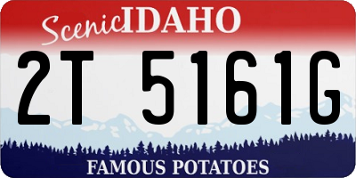 ID license plate 2T5161G