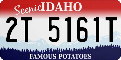 ID license plate 2T5161T