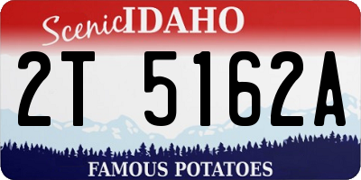 ID license plate 2T5162A