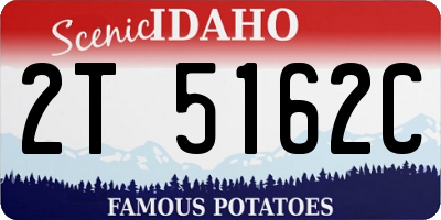 ID license plate 2T5162C