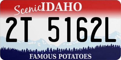 ID license plate 2T5162L