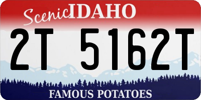 ID license plate 2T5162T