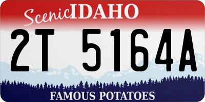 ID license plate 2T5164A