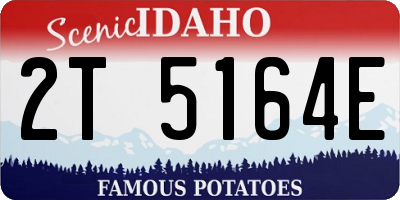 ID license plate 2T5164E