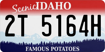 ID license plate 2T5164H