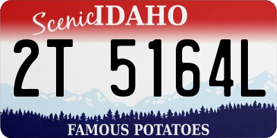 ID license plate 2T5164L