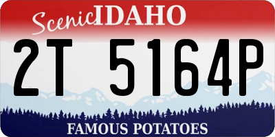 ID license plate 2T5164P