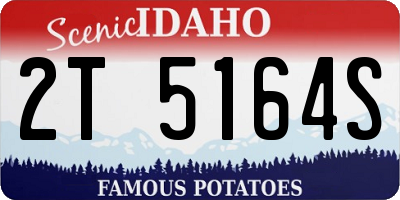 ID license plate 2T5164S