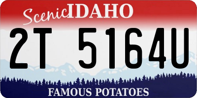 ID license plate 2T5164U