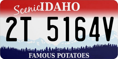 ID license plate 2T5164V