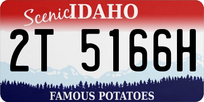 ID license plate 2T5166H