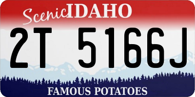 ID license plate 2T5166J