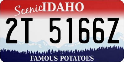 ID license plate 2T5166Z