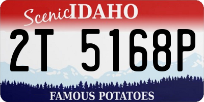 ID license plate 2T5168P