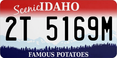 ID license plate 2T5169M