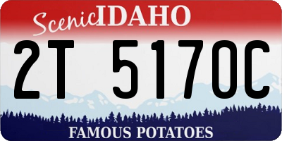 ID license plate 2T5170C