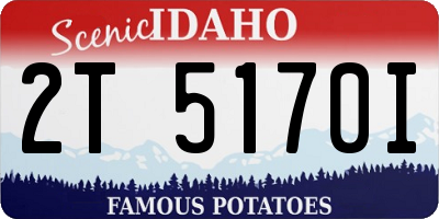 ID license plate 2T5170I