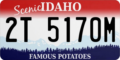 ID license plate 2T5170M