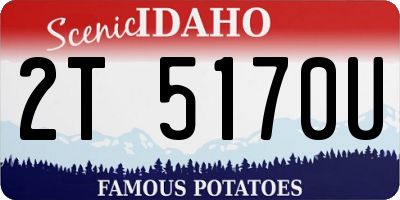 ID license plate 2T5170U