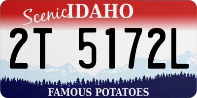 ID license plate 2T5172L