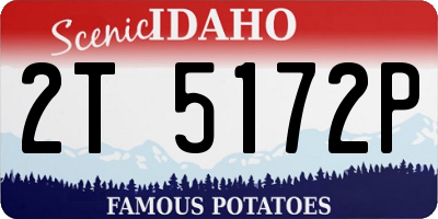 ID license plate 2T5172P