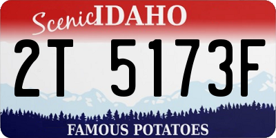 ID license plate 2T5173F