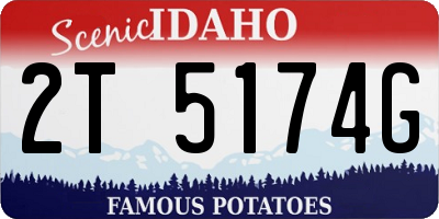 ID license plate 2T5174G