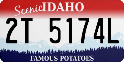 ID license plate 2T5174L